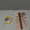 40pcs Interchangeable Circular Knitting Needles Set with 13 Pairs Aluminum Circular Knitting Needle Set 3 mm to 10 mm,Lightweight and Durable for Handmade DIY Knitting with Knitting Accessories (Rose Gold)