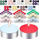 Huquary 108 Pcs Scented Tea Lights Candles Mini Scented Tealight Candles Bulk for Burning Approximately 4 Hours Time(Mix)