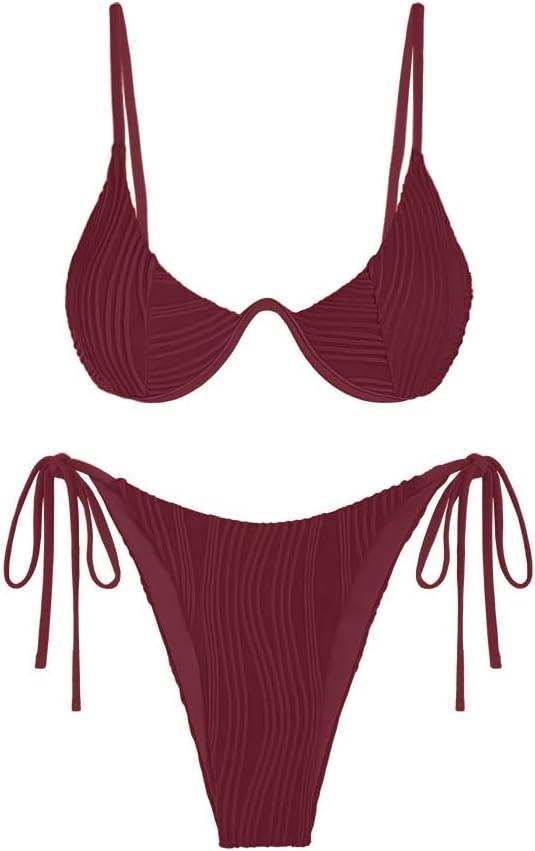 ZAFUL womens Modern (Small, Maroon)