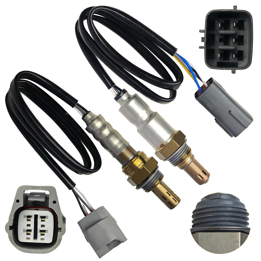 Upstream, Downstream Oxygen O2 Sensor 250-25102, 250-241074, Front Upper Rear Lower, Heated Fits Mazda 3 2014-2018 2.0L 2.5L, Mazda 6 2014-2017 2.5L, Mazda CX-5 2013-2016 2.0L 2.5L, 2PCS 219