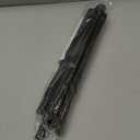 Black Tension Curtain Rod 30 to 64 Inch,Adjustable Curtain Rod,Shower Tension Curtain Rod No Drilling,7/8" Spring Curtain Rods for Windows Closet Doorway Door (Black 1 Pack)