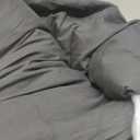 CozyLux Twin Comforter Set with Sheets 5 Pieces, Black Seersucker Textured Bed in a Bag for Bedroom, Luxury Soft Bedding Sets with Down Alternative Comforter, Sheets, Pillowcase & Sham for All Seasons