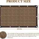 80% Sunblock Shade Cloth Net Resistant - 18x24Ft Garden Shade Mesh for Plant Cover, Greenhouse, Chicken Coop, Kennels, Tomatoes Plants