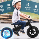 Electric Bike for Kids, Electric Balance Bike for Ages 3-8 Years Old,Kid Electric Motorcycle with 2 Speed Modes,Push-Button Brakes,12 Inch Dirt Off-Road Tire and Adjustable Seat