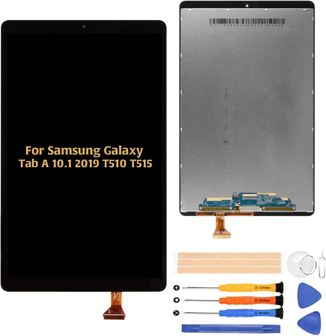 A-MIND LCD Screen Replacement Kit for Samsung Galaxy Tab A 10.1 2019 SM-T510 SM-T515 Display and Touch Digitizer Assembly, Includes Repair Tools (Black)