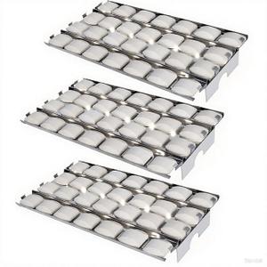 S9B571 (3-Pack) 16 7/8" Stainless Steel Heat Plate Replacement for Lynx LPSGEKIT, LSB1, LSB2, LSB2PC, LSPGE, LIJ27, LIJ30, LIJ36, LIJ42 Lynx CS30, L27, L30, L30PSP, L36, L42, L54