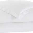Charlotte 1-Piece Duvet Cover, 100% Egyptian Cotton, Soft & Breathable with Zipper & Corner Ties, Sateen Weave, Durable – King/Cal King (Bright White)
