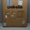 Mom's Choice Award Winner-BABELIO 26-40" Metal Baby Gate with Wood Pattern, PressGuard C5 Easy Install Pressure Mounted Dog Gate for Stairs and Doorways, with Wall Protectors and Extension Kits