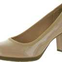 Anne Klein Womens Castana Flex Fit Block Heels (9, Nude)
