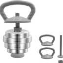 PHOEROS Adjustable Dumbbell Set - 44/66/88 LBS weights set, Dumbbell Barbell 3 in 1, Steel Dumbbells Pair with Connecting Rod for Adults Women Men Fitness Workout, Home Gym Exercise Training Equipment