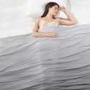 Elegear Cooling Comforter Queen Absorbs Body Heat to Keep Cool, Double-Sided Cooling Blanket for Hot Sleepers Arc-Chill Cool Fabric Q-Max>0.5, Lightweight Summer Comforter Cold Blanket, Gradient Gray (Full / Queen (79''x86''))