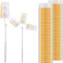 Dimeho 60 Count Duster Refills, Disposable Cleaning Duster Kit Heavy Duty Microfibre Dusters with Extendable Handle Starter Multi-Surface Dusters for Cleaning Home Furniture Blinds Ceiling Fan