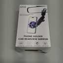 Magnetic Phone Holder for Car, Rear View Mirror Phone Holder, 360 Rotating Car Phone Mount, Compatible with iPhone 17/16/15/14/13/12 Series and All Phones with Magsafe Case or Metal Ring