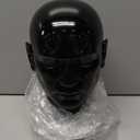 PVC Matte Black Male Mannequin Head Stand for Wig, Headset, Headphone, Game Console, Hats, and Jewelry Display (LH)