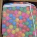 Amazon Basics BPA Free Ball Pit Balls with Storage Bag, Crush-Proof Plastic for Toddlers Kids 12+ Months Play, 6 Bright Colors, Pack of 1000