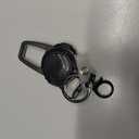 Uniclife Retractable Keychain Heavy Duty Carabiner Badge Holder Tactical ID Badge Reel for up to 8 oz with Stainless Steel Spring Coil 31.5 Inch Steel Wire Rope Retractable Lanyard Clip and Key Ring