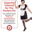 Fun Shack Maid Outfit for Men, Male Uniform, French Maid Costume, Party Dress Up (M)