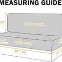 Waterproof RV Dinette Cushion Covers - Stretch Fabric Camper Seat Slipcover Replacement, Washable RV Couch Cover Designed for Camper Car Bench (Sofa 1 Bench Cover, Green)