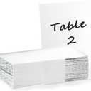 Bright Creations Clear Acrylic Place Cards for Weddings, Table Seating (5x7 In, 20 Pack)