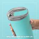 Swig Life 24oz Party Cup, Stackable Insulated Travel Coffee Tumbler with EZ Slider Lid, Cup Holder Friendly, Stainless Steel 24 oz Tumbler, Reusable Coffee Mug (Bride to Be)
