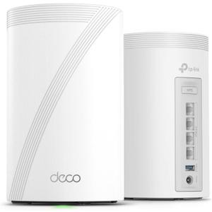 TP-Link Deco 7 Pro BE63 Tri-Band WiFi 7 BE10000 Whole Home Mesh System- 6-Stream 10 Gbps, 4x2.5G Ports Wired Backhaul, 4X Smart Internal Antennas, VPN, HomeShield, Free Expert Support (2-Pack)
