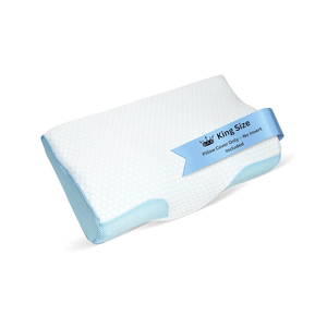 Derila King Size Cooling Pillowcase | Optimal Temperature Control for Your Memory Foam Pillow for Perfect Sleep. Quality Material White Pillowcase ensures Anti Snore Pillows