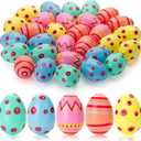 3 Inch Jumbo Plastic Easter Eggs 30 Pack - Premium Colorful Fillable Empty Easter Eggs Bulks for Easter Basket Fillers Egg Hunt, Classroom Prize Supplies, Filling Treats and Party Favor