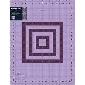Fiskars Self Healing Cutting Mat with Grid for Sewing, Quilting, and Crafts - 18" x 24 Grid Lilac/Mountain Haze