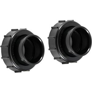 Black Pool Valve Adaptor Replacement 270100 Kit for Filter, FNS Plus Filter, Clean and Clear Plus Filter, Compatible with 2" and 2.5" Plumbing, Includes Socket Connectors and O-Rings