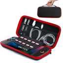 amCase Carrying Case for Nintendo Switch 2 [7.9''] 2025 - Protective Hard Shell Portable Travel Carrying Case Pouch for Switch Console and Accessories (Red)