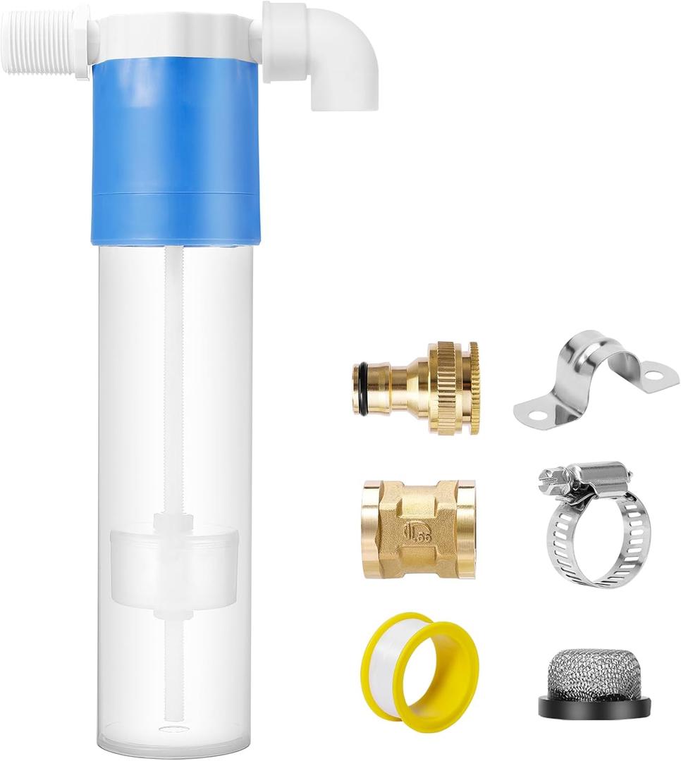 Pool Filler Automatic Pool Fill Water Leveler auto Filler Water Level Control (3/4'' Blue)