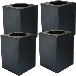 Wood Bed Risers, Furniture Risers-Heights 4.5 Inch Heavy Duty Risers for Sofa, Table, Couch Chair, Supports up to 6,000 lbs,(Set of 4 Riser Black)