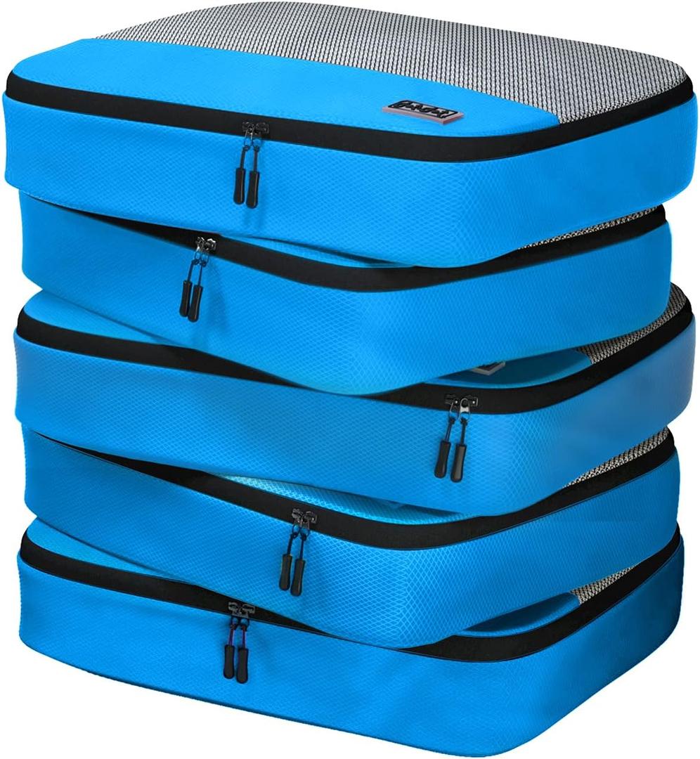 Dot&Dot Large Packing Cubes for Suitcases - 5 Pcs Set - Travel Organizer Bags for Carry-On Luggage