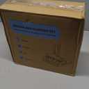 Broom with Dustpan Combo Set 54" Long Handle Angle Broom and Dust Pan for Home Office Cleaning Sweeping (Black and Grey)