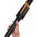 Auto Rotating Hair Curler - 4 Temperature and Timer Settings, Automatic Curling Iron with Automatic Shut-Off, Anti-Tangle and Scalding, Curling Wand for Long Lasting Curls (Black)