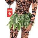 Morph Maui Costume for Men, Hawaiian Tattoo Costumes, Maui Costume Adult, Fancy Dress For Adults, Adult Halloween Costumes (Large)