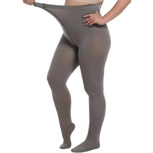 80D Plus Size Tights for Women Fake Translucent Pantyhose Leggings for Warm Spring Winter (XL)
