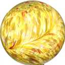 Gazing Ball 10 inch Colorful Glass Gazing Ball for Garden Decor, Yellow