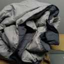 HIG 3pc Gray Oversized King Plus Comforter Set Duvet Insert, Reversible, All Season, Box Stitched, with Corner Tabs, Soft, Fluffy128'' x 120'' (Dark Gray/Light Gray)