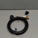 SHINESTAR 5FT Propane Extension Hose with Gauge, Propane Tank Extension Hose for RV, Gas Grill, Stove, Heater, Fire Pit and More