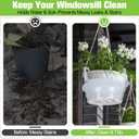 Miuwauer 20 Pack of 8-inch Hanging Basket Water Catcher Plastic Hanging Plant Drip Pan Tray Plastic Saucers Liners for Indoor Outdoor Hanging Plants Baskets Flower Pots - Clear, Round