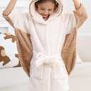 DELEY Girl's Robe Baby Boys Hoodie Robes Toddler Bathrobes for Kids Pajamas Sleepwear (11-12 Years)