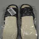 Pack Of 2 DX Grandway Women's Slippers, Linen Flax House Slippers for Women Men Unisex, Cute Soft Open Toe Summer Bedroom Slides House Shoes Indoor Outdoor Shower Dries fast, 36-37