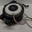 Tuyeho Retractable Garden Hose Reel 100FT, Wall Mount Heavy Duty Water Hose Reels with Automatic Slow Rewind System, Outdoor Hoses Reel with 2 Hose Nozzles for Garden Watering, Car Wash, Pet Shower, 1/2 "100ft