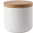 YYW Ceramic Food Storage Jar Containers Kitchen Canisters with Airtight Seal Lid for Coffee Beans Sugar Spices (Small White)