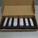 Olympic Barbell Hanger,Garage Gym Bar Wall Rack,Vertical Barbell Mount Rack,Black Powder Coated,Space Saving Commercial or Home Gym Accessory,Holds Under 33mm Bar Size (Black 7 Hooks)