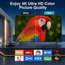 TV Antenna Indoor Antenna for Smart TV with 2 Amplifier Signal Booster for Long Range Reception and All Smart TVs HD Digital Antenna for Local Channels Supports 4K 1080p(Red)