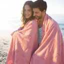 Oversized Flamingo Beach Towel, 100% Cotton Jacquard Weave Pool Towel, Extra Large Flamingo Beach Towels, Quick Dry Summer Towels for Pool Swimming Travel Bath, 30"x 70"