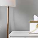 Hymmah Modern Square Tissue Box Cover Holder,Bathroom Accessories Decor Unique Design Tissue Box Cover for Bathroom Vanity Counter Tops Also Great for Bedrooms and Living Rooms