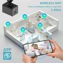 Upgraded Spy Camera WiFi Hidden Camera,2K HD Home Security Camera,400 Days Standby Battery Life,AI Motion Detection Alerts, Clear Night Vision,Real Time Record Surveillance Camera